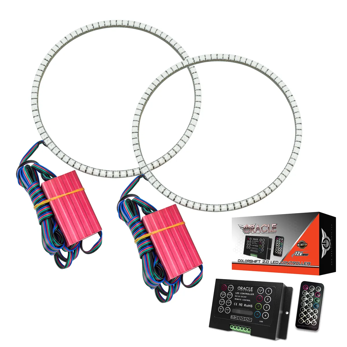 ORACLE Lighting 2020-2025 Jeep Gladiator JT LED Headlight Surface Mount Halo Kit product image