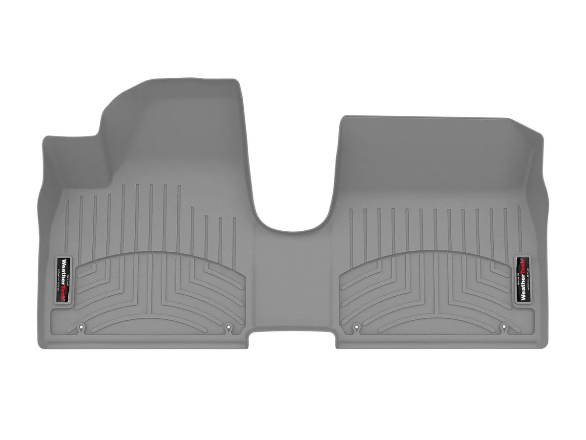 Weathertech FloorLiner™ DigitalFit®; Gray; Front; Over The Hump;