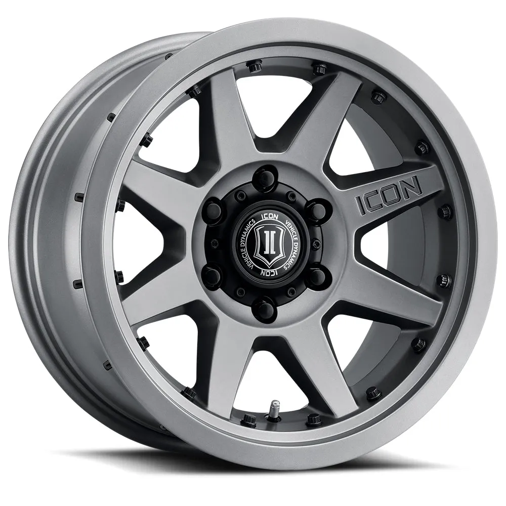 17 Rebound Pro Wheels Size 17x8.5 Finish Titanium Bolt Pattern 6 x 5.5 Backspace 4.75 Offset 0mm product image