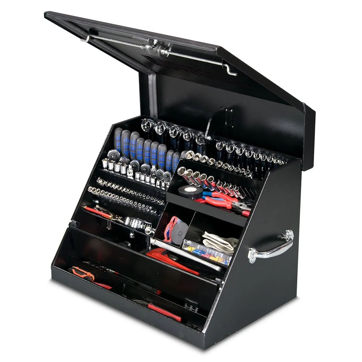 Montezuma 26in x 18in Triangle Toolbox Steel Black