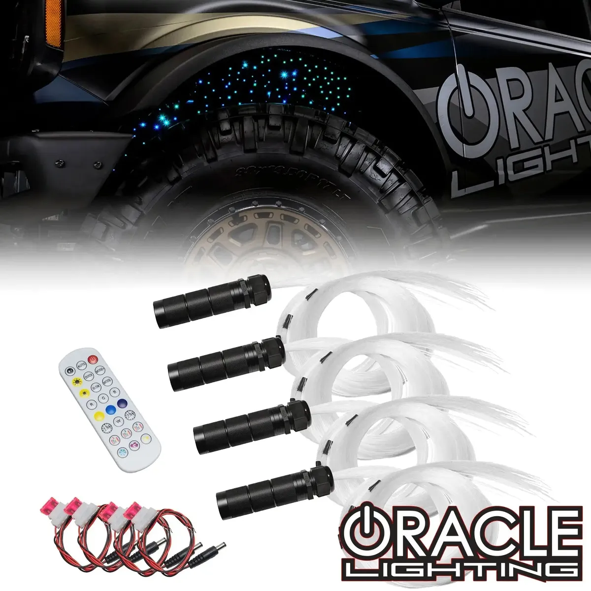 Oracle Lighting Fiber Optic Wheel Liner Colorshift® Rgb+w Kit - 40w Led/ 600 Fibers product image