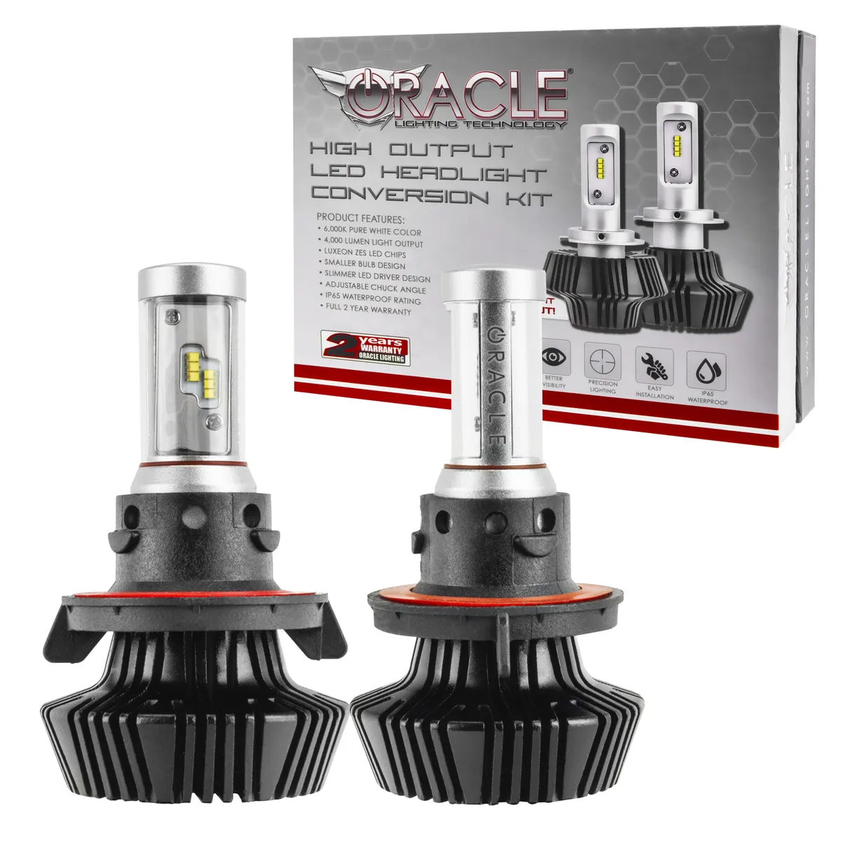 ORACLE Lighting H13 - 4,000+ Lumen LED Light Bulb Conversion Kit High/Low Beam (Non-Projector) product image
