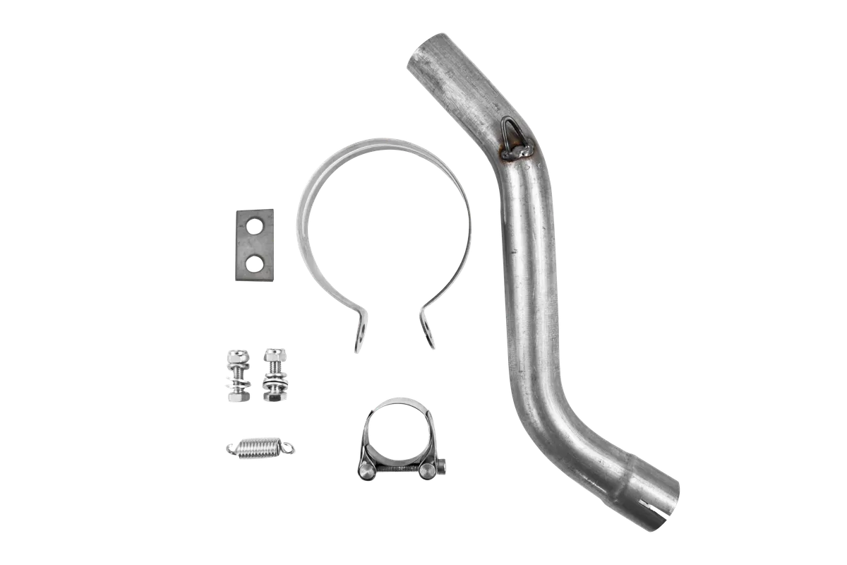 ATV Exhaust System With Utility Muffler; Slip-On; Direct Replacement; 1.25 in. Inlet; 3.5 in. Diameter Body; Chambered Muffler; product image