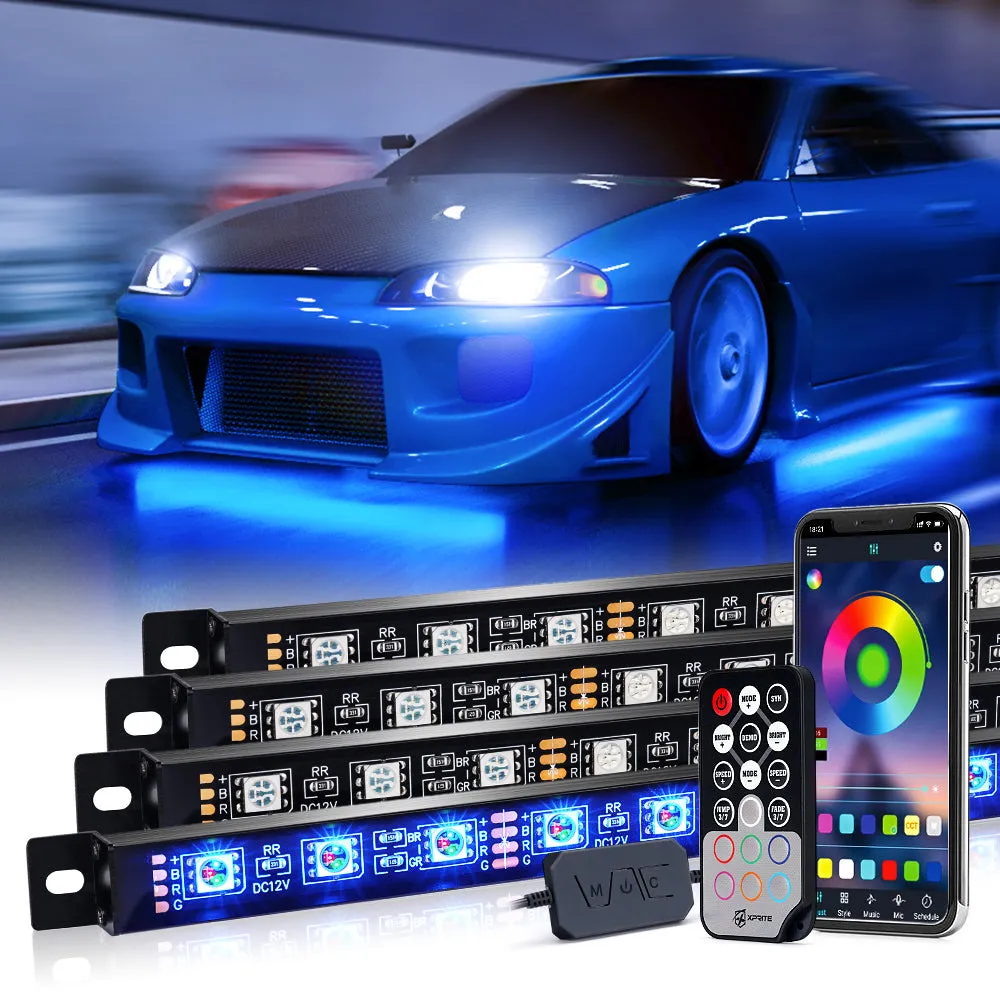 Xprite Underglow Lighting kits with Aluminum Housing and Bluetooth Control | Warfare Series