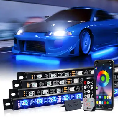 Xprite Underglow Lighting kits with Aluminum Housing and Bluetooth Control | Warfare Series
