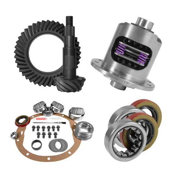 Yukon Gear and Axle 8.2 Inch GM 3.55 Rear Ring & Pinion, Install Kit, 28Spl Posi, 2.25 Inch Axle Bearing USA Standard