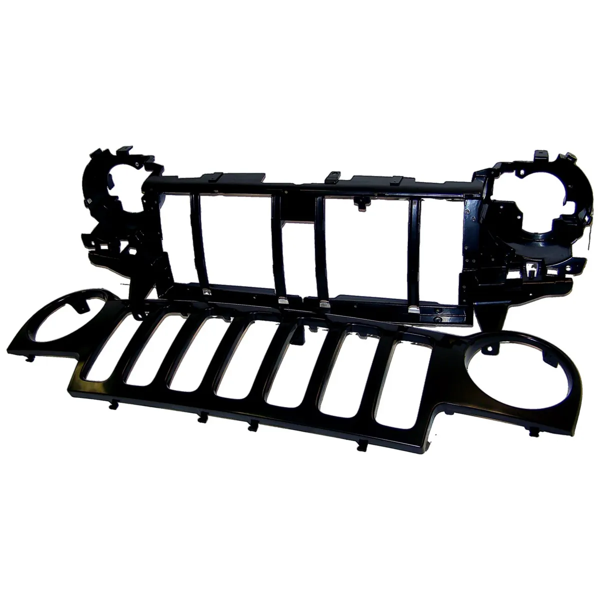 2002-2004 Liberty KJ Paintable; Includes header panel headlamps bulbs bezels adjusters (where applicable) parking lamps sidemarker lamps grille headlamp seats (where applicable) headlamp rings (where applicable) product image