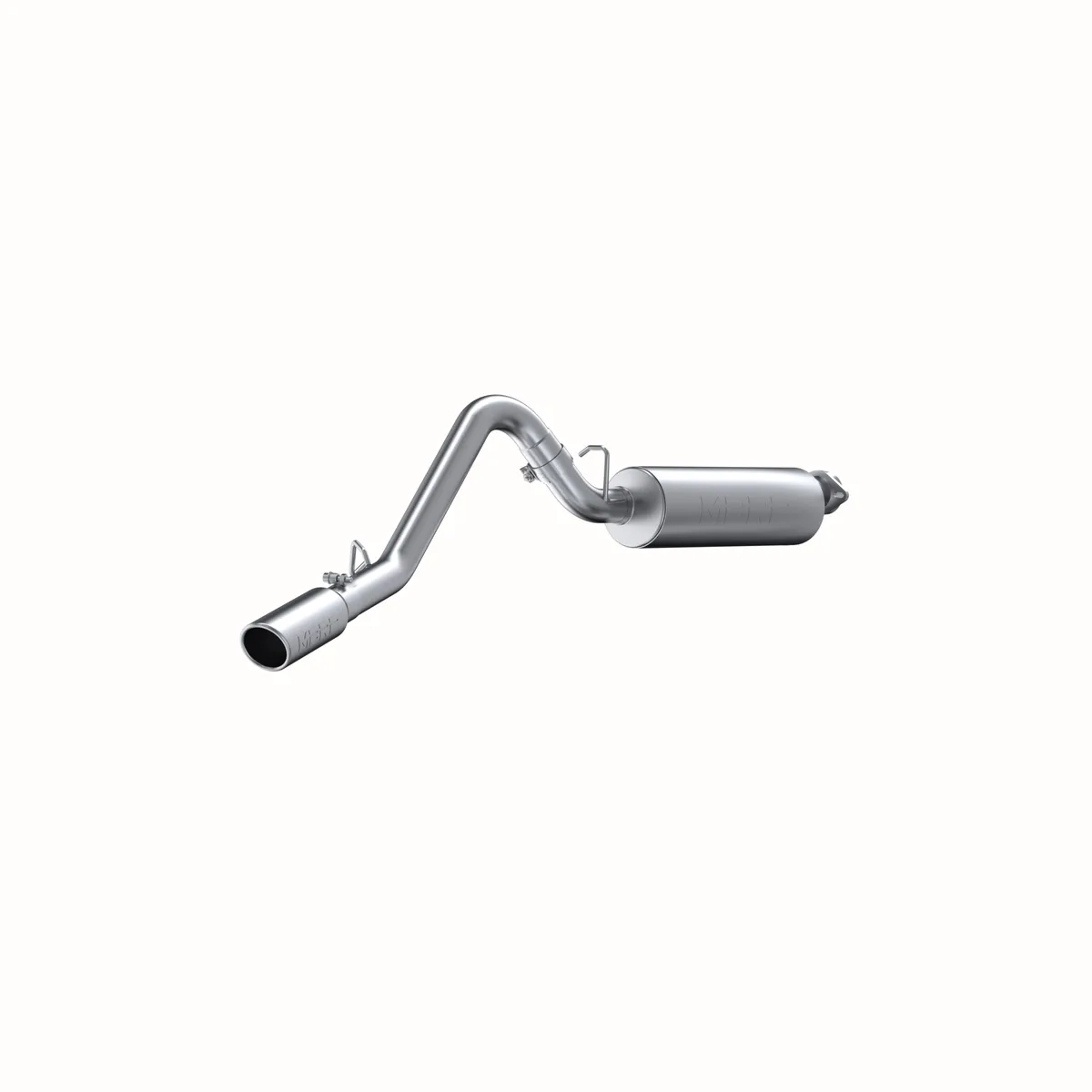 Armor Lite Cat Back Exhaust System; 2.5 in.; Incl. Muffler/Tailpipe/Hardware/3.5 in. OD Tip; Single Side Exit; Aluminized; product image