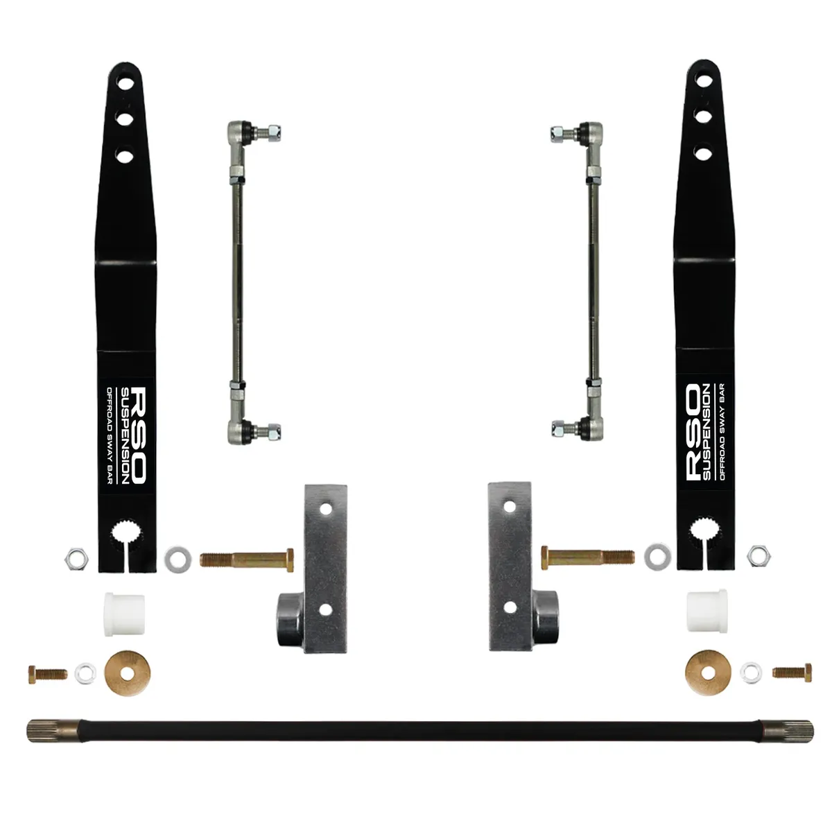 Raptor Series 170107-405400 RSO Front Sway Bar Kit with Adjustable End Links 0-4in Lift for Wrangler JK/JKU product image