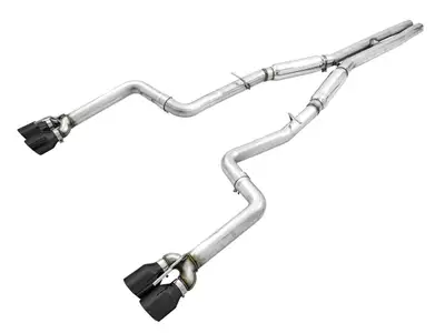 AWE Tuning AWE Track Edition Exhaust for 15+ Challenger 6.4 / 6.2 SC - Diamond Black Quad Tips