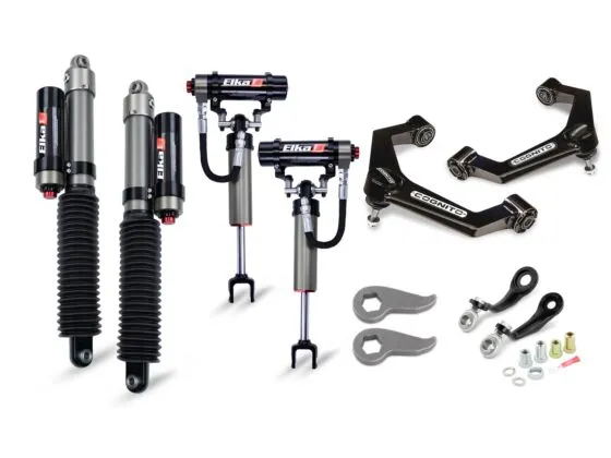 Cognito Motorsports Truck 3-Inch Elite Leveling Kit with Elka 2.5 Reservoir shocks for 2011-2019 Silverado/Sierra 2500-3500 2WD-4WD Trucks Cognito
