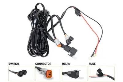 DV8 Offroad DV8 40 AMP DT 4-Pin Halo Light Harness UNWH-04