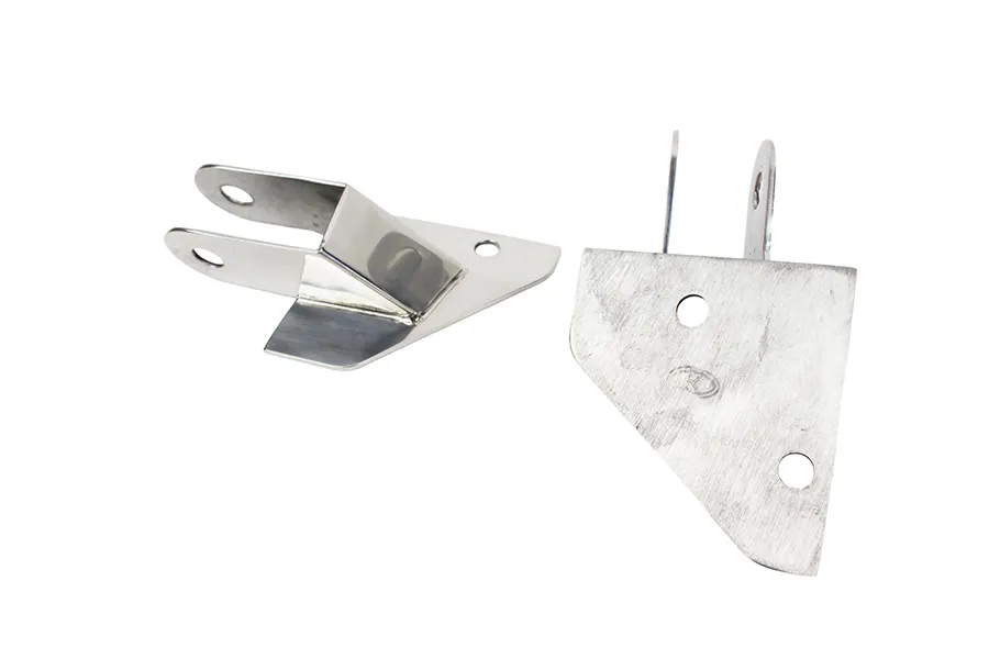 Kentrol Jeep YJ Mirror Relocation Bracket Pair 87-95 Wrangler TJ Polished Silver Kentrol