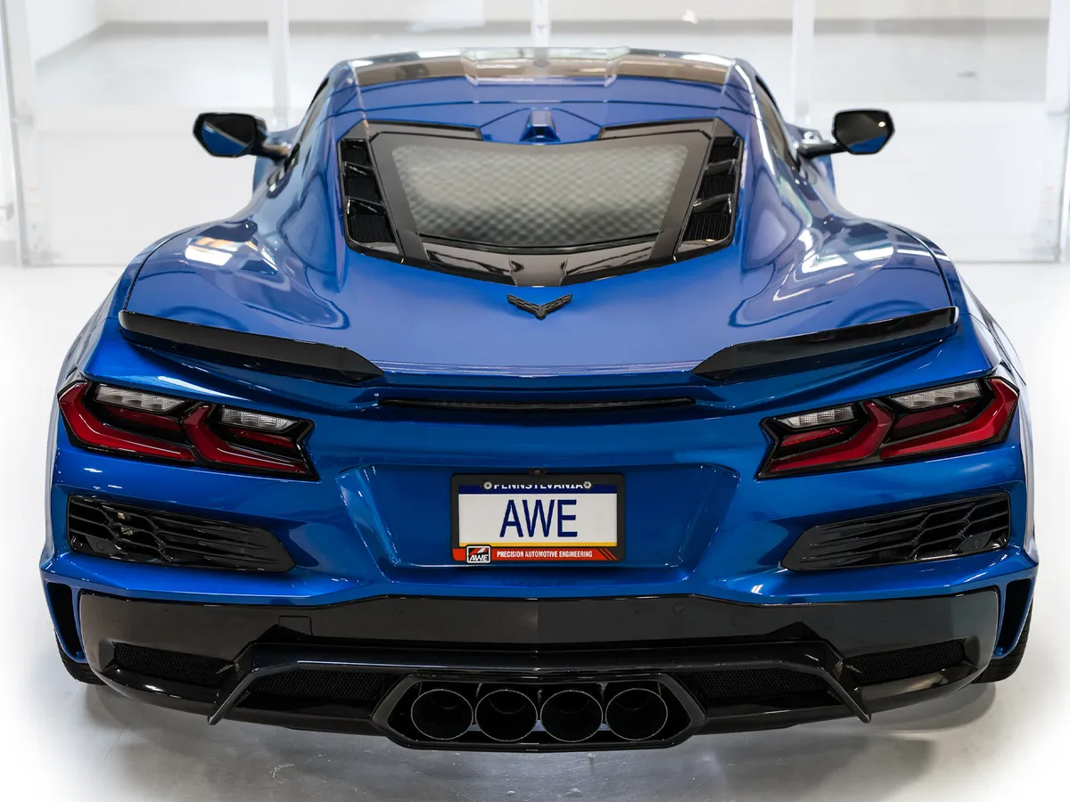 AWE SwitchPath Exhaust for C8 Corvette Z06 - Diamond Black Tips product image