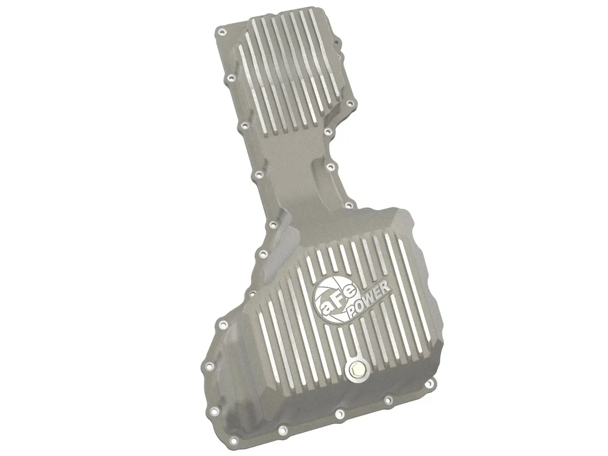 AFE Power Pro Series Engine Oil Pan Black w/ Machined Fins GM Diesel Trucks 17-19 V8-6.6L (td) L5P 46-71360B 46-71360B product image