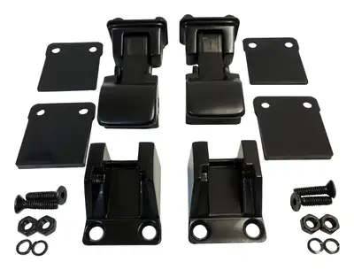 Crown Automotive Jeep Replacement Hood Catch Kit 1987-1995 YJ Wrangler; 1955-1983 CJ-5; 1955-1975 CJ-6; 1976-1986 CJ-7; 1981-1986 CJ-8
