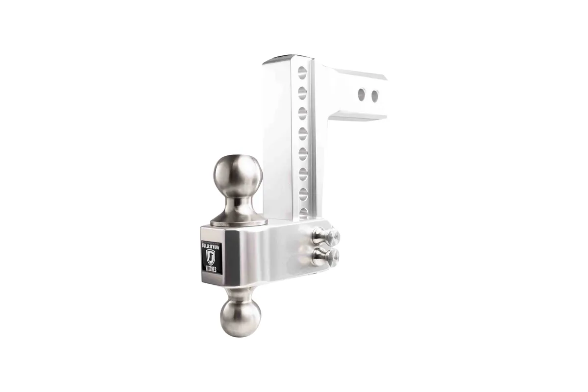 2.5" Aluminum Medium Duty Hitch 6" Drop/Rise w/ Stainless Steel Dual Ball product image