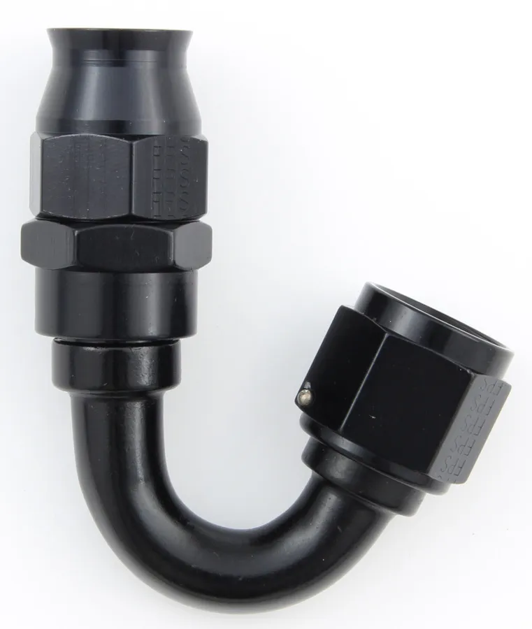 Fragola Performance Systems #8 Real Street 150 Deg. Hose End Black For Ptfe Hose