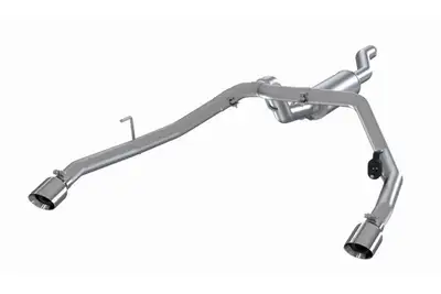 MBRP Exhaust Armor Lite Cat Back Exhaust System; 2.5 in.; Incl. Front Pipe/Muffler/Tailpipe/Hardware/4 in. OD Tips; Dual Rear Exit; Aluminized;
