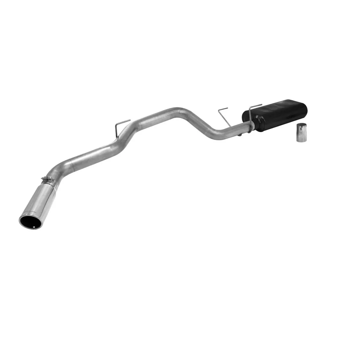 04-05 Dodge Ram 1500 5.7L Hemi V8 All WB Cat-back 50 Series HD Muffler Mandrel Bent 3in. 16 guage Tubing 3.5in.Polished T304 Stainless Steel Tip SOS American Thunder 409S Stainless Steel product image