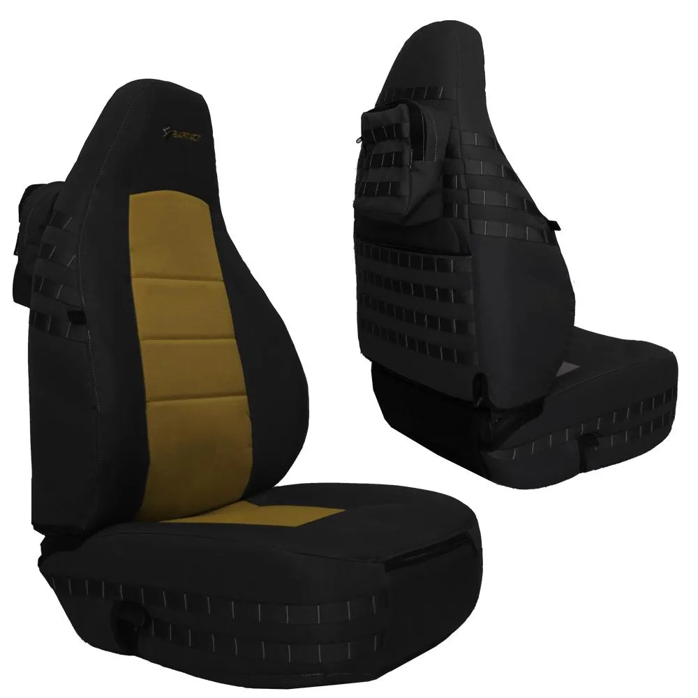Front Tactical Seat Covers for Jeep® Wrangler TJ 1997-02 (PAIR) w/ MOLLE Bartact product image