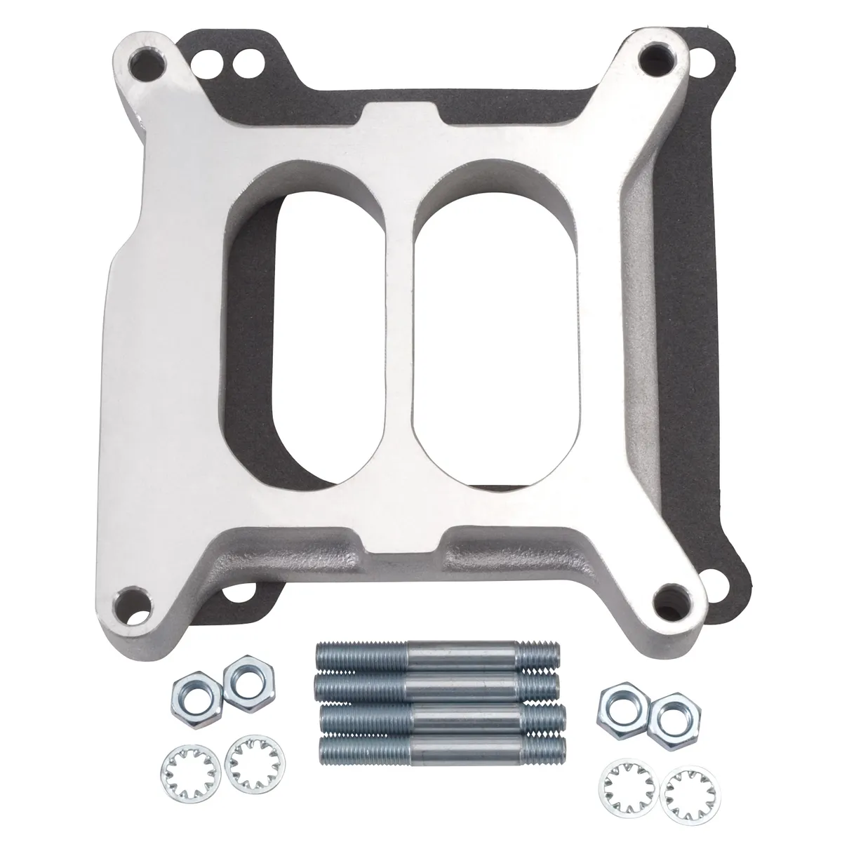 Edelbrock 8714 Carburetor Spacer #8714 Divided Center 1in Thick For 2-Plane Manifolds product image