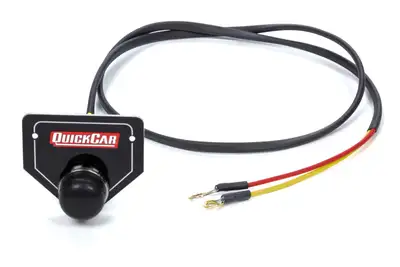 Quickcar Racing Remote Start Button w/ Plate