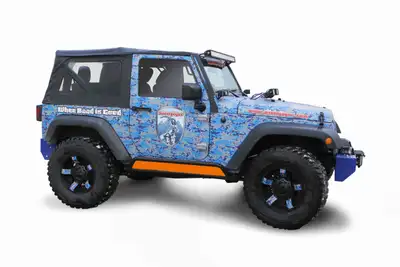 Steinjager Armor 2007-2018 Rock Sliders Inserts for 2 Door Models Fluorescent Orange
