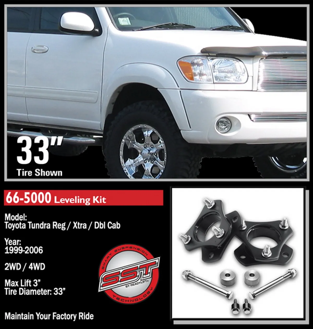 3" Front Leveling Kit - Toyota Tundra / Sequoia 1999-2007 product image