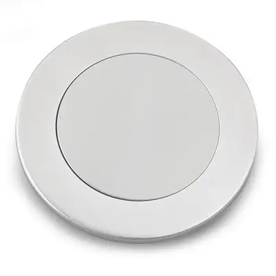 Lokar Horn Button; Fits w/MK4/9 Wheel Steering; Billet Aluminum; Single Contact; Full Cover Smooth; Polished;