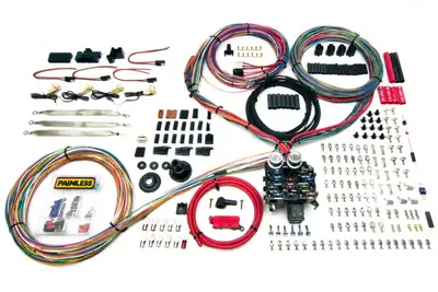 Painless Wiring 23 Circuit Pro Series Harness; w/GM Key In Dash; Connectors; Grommet Firewall Pass-Through; Incl. Hardware/Fasteners;
