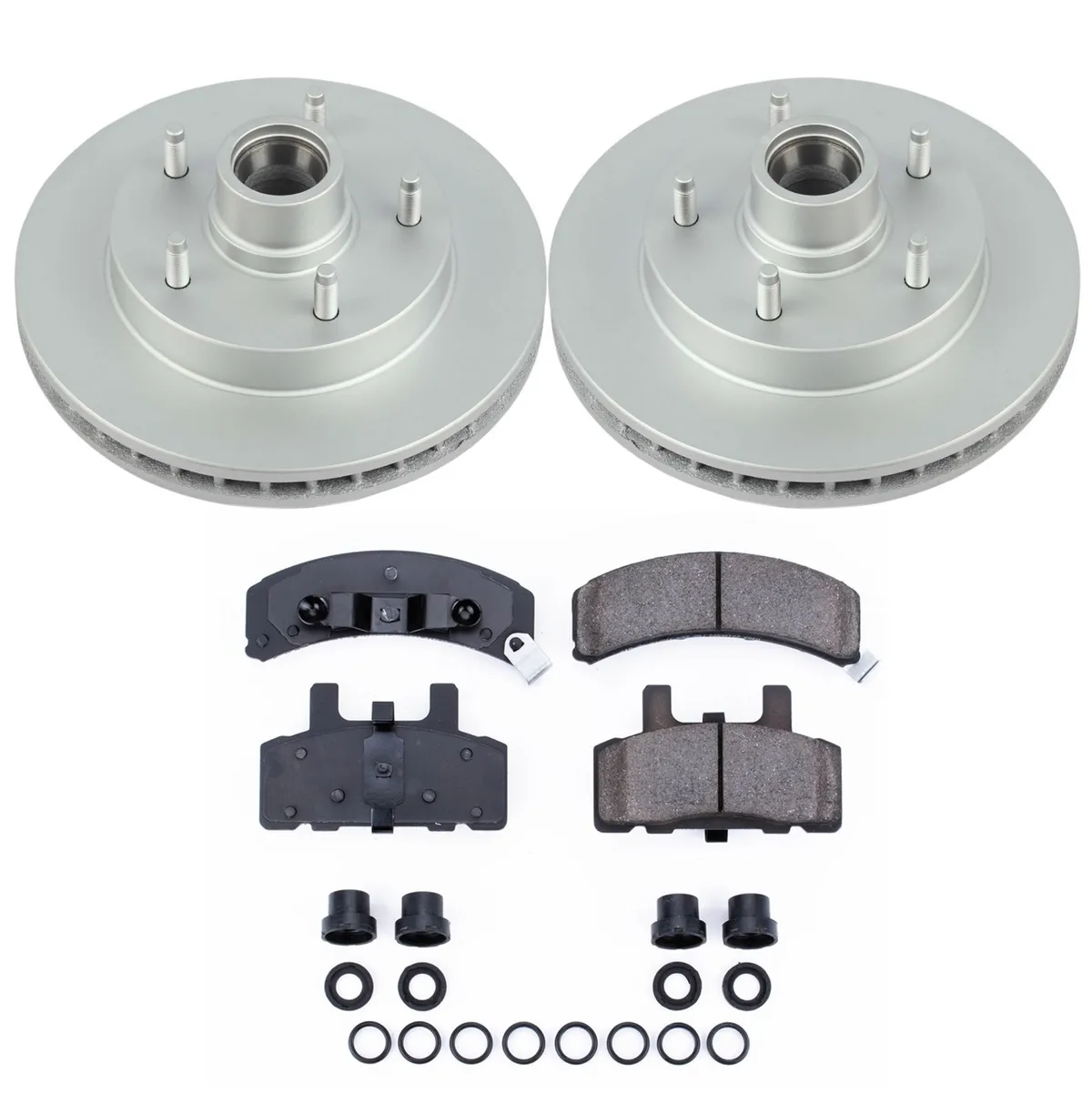 Z17 Geomet Coated Rotor Kit: Genuine Geomet Fully Coated Rotors; Ceramic Pads W/Hardware product image