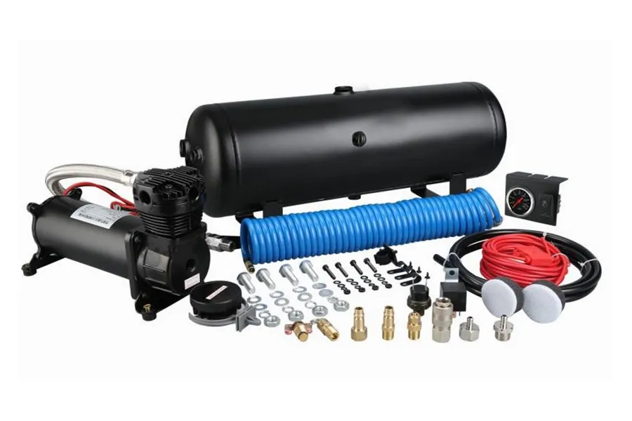 Bulldog Winch On Board Air Kit 145Psi 1.8Cfm 2.5 Gallon Air Tank In-Cab Gauge And Switch Bulldog Winch