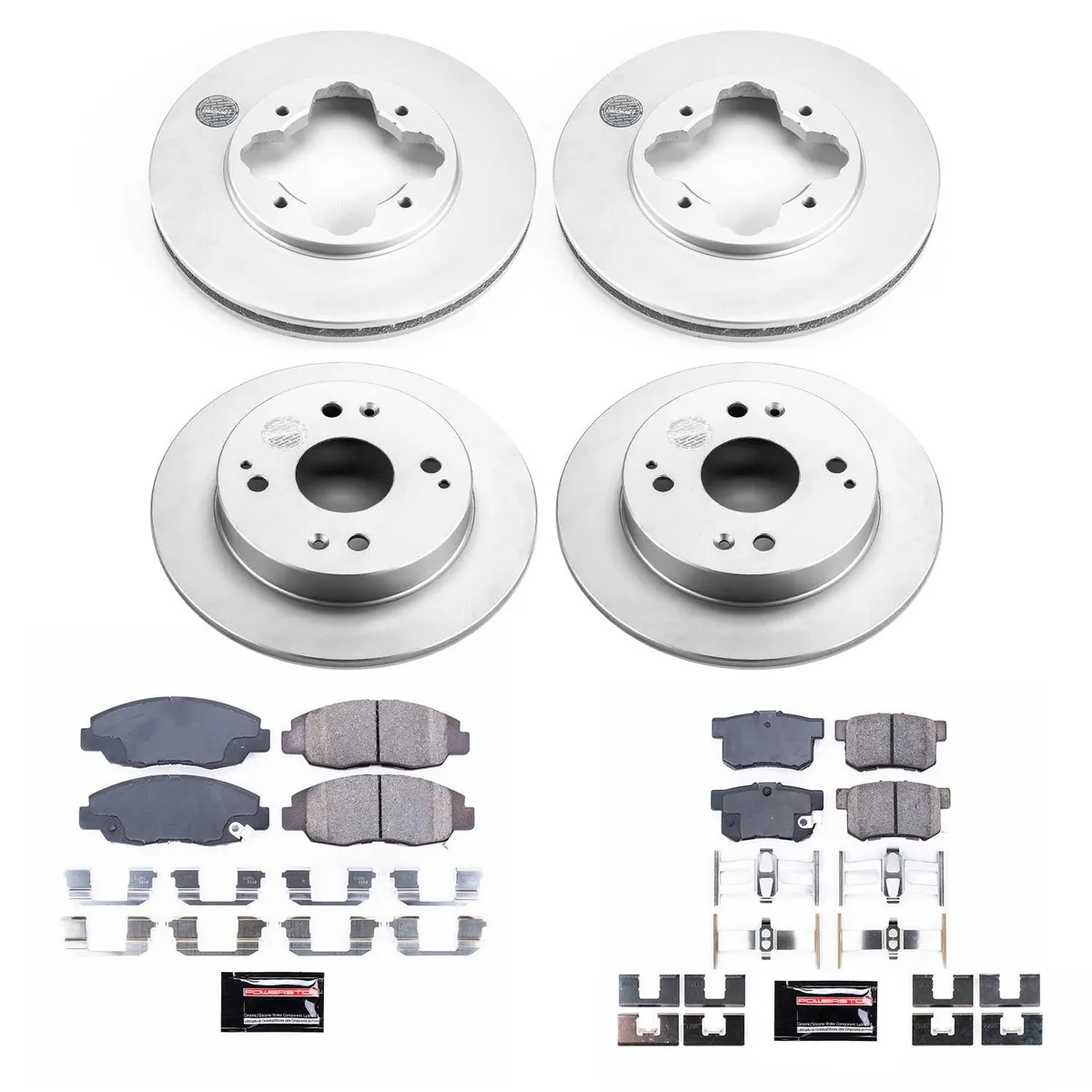 Z17 Geomet Coated Rotor Kit: Genuine Geomet Fully Coated Rotors; Ceramic Pads W/Hardware product image