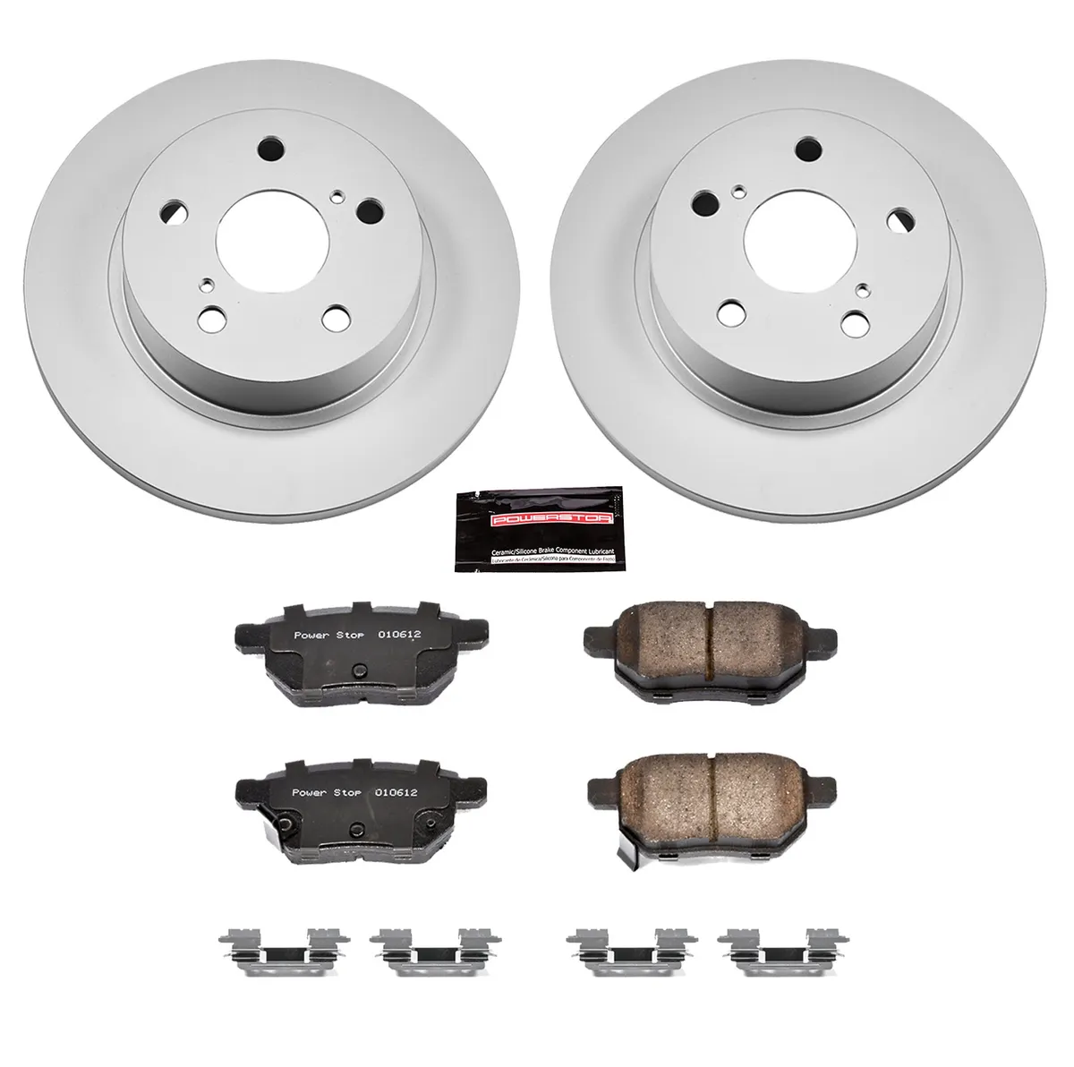Z17 Geomet Coated Rotor Kit: Genuine Geomet Fully Coated Rotors; Ceramic Pads W/Hardware product image