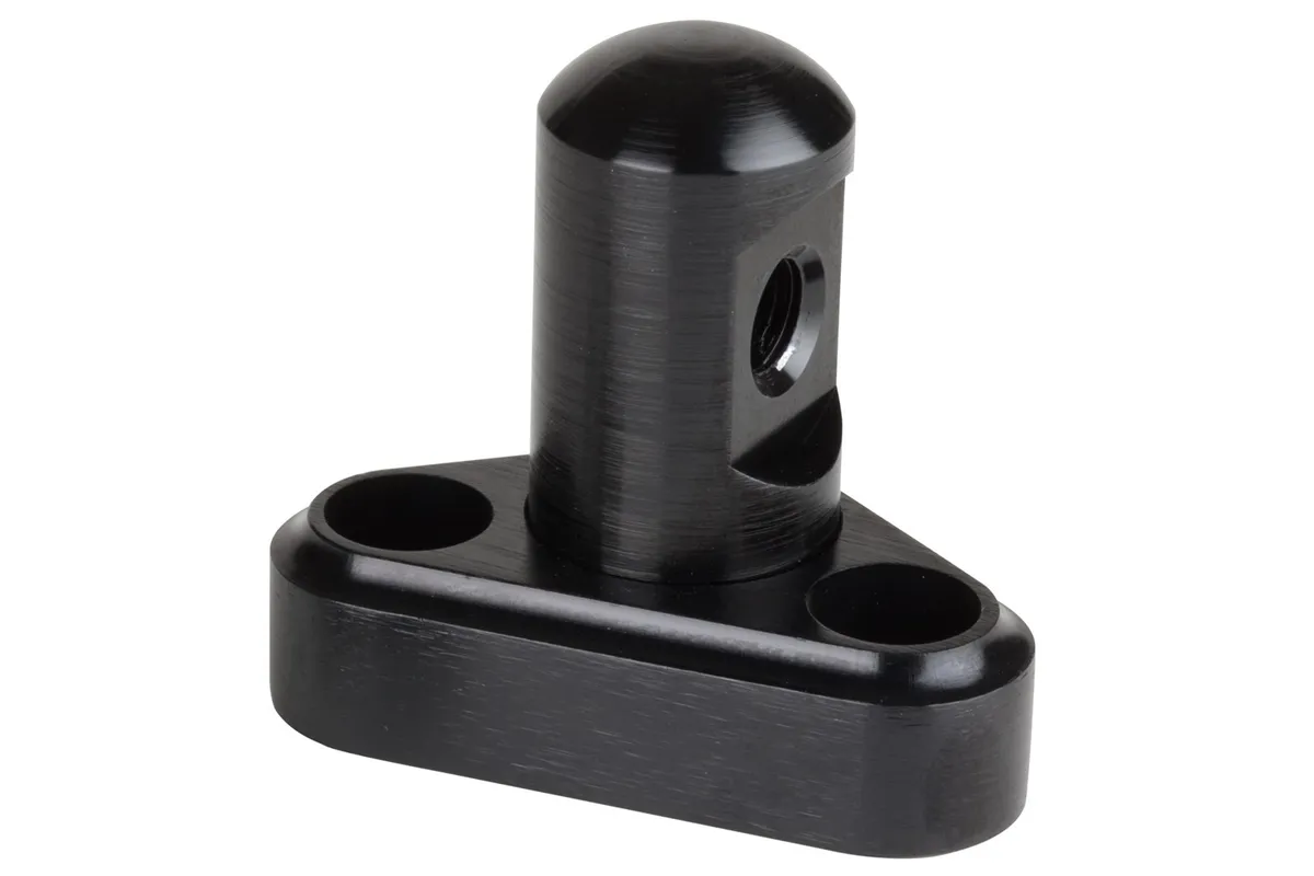 Throttle Cable Bracket; Single Stud; 3 in. Linkage Cam; Black Finish; product image