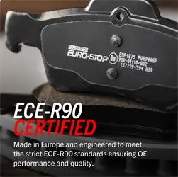 PowerStop EuroStop ECE-R90 Certified Brake Pad Set