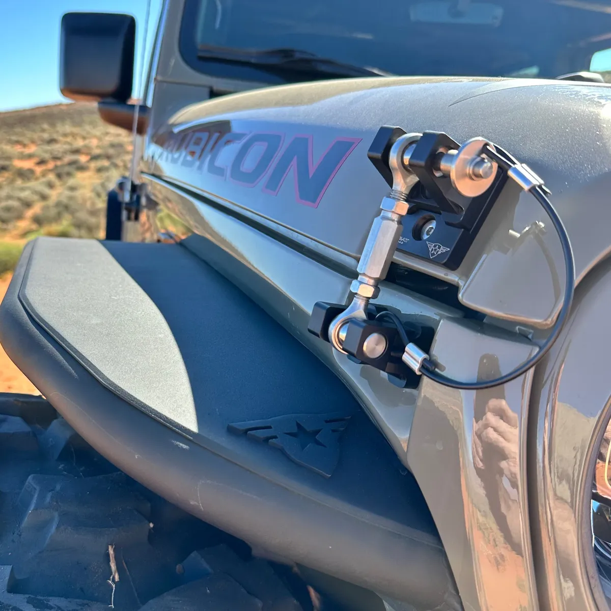 Combat Off Road Billet Aluminum Hood Latch Set - Raw - JK/JL/JT product image