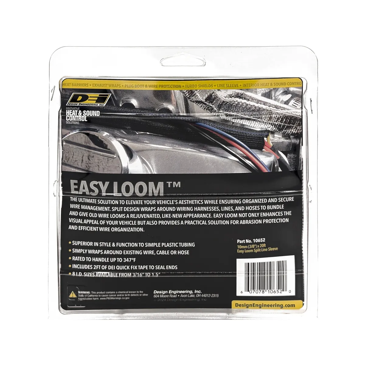 DEI 10652 Easy Loom Split Wire Sleeve 0.375 x 20' 010652 product image