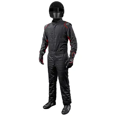 K1 RaceGear Suit Outlaw 4X-Large Black / Red SFI 3.2A/5
