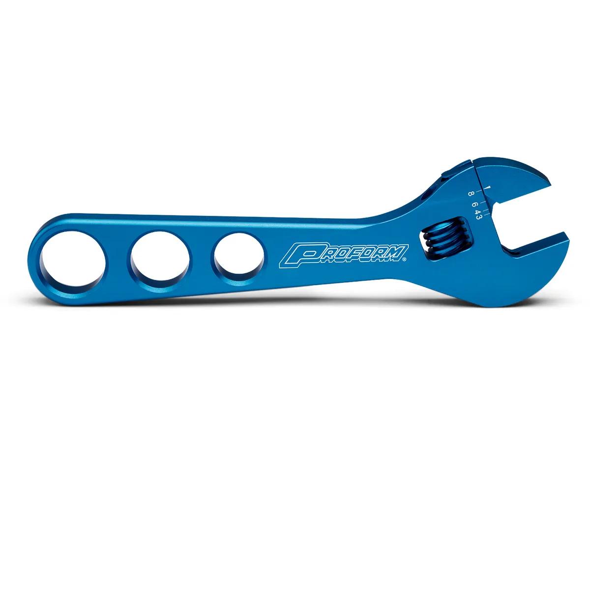 Adjustable AN Fitting Wrench Fits AN Fitting Sizes 3AN-8AN Blue Anodized Billet Aluminum Proform product image