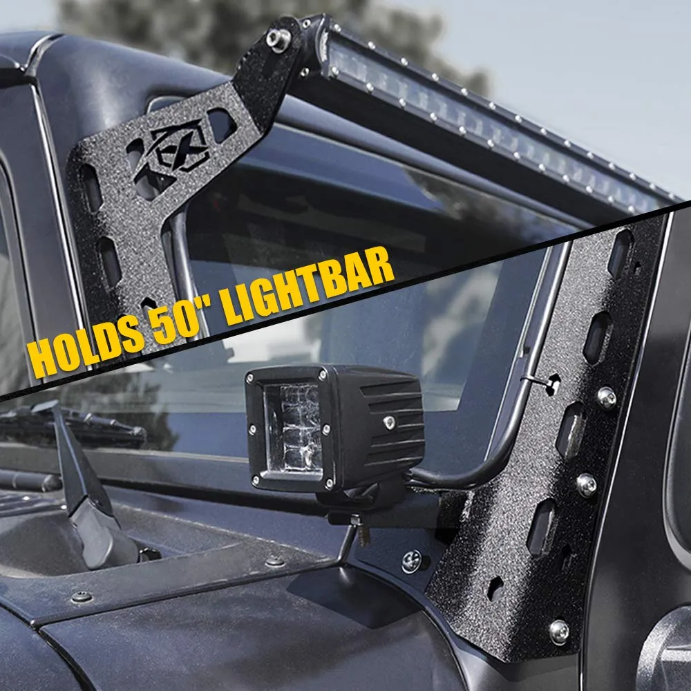 Xprite 50" Light Bar Mounting Brackets for Jeep Wrangler JK/JKU | Mamba Series product image