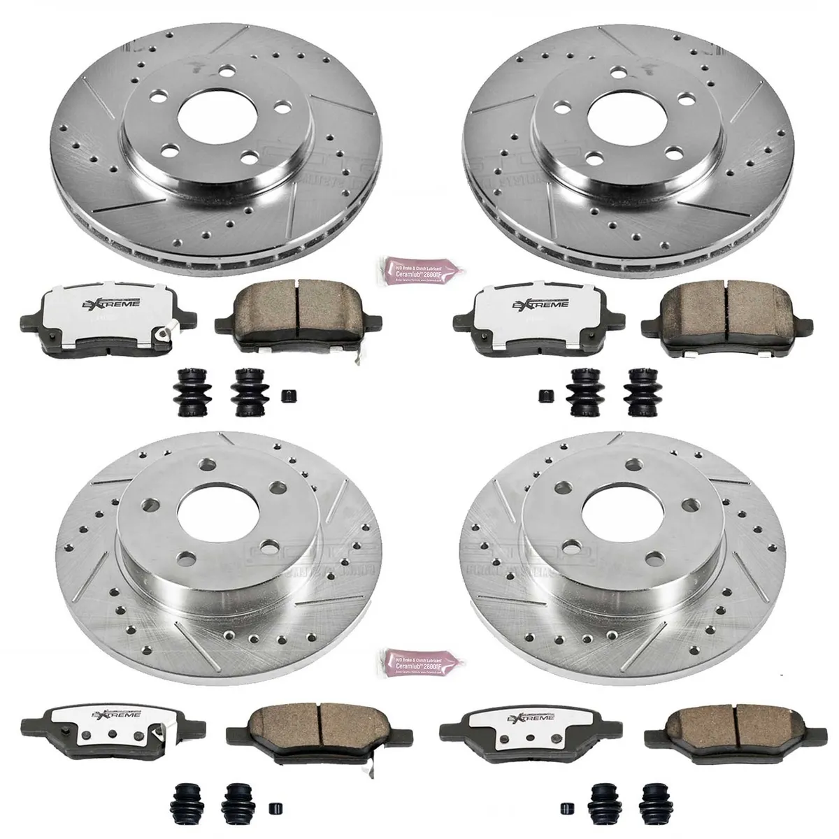 Z26 Street Warrior Upgrade Kit: Drilled/Slotted Rotors; Carbon-Fiber Ceramic Pads W/Hardware product image