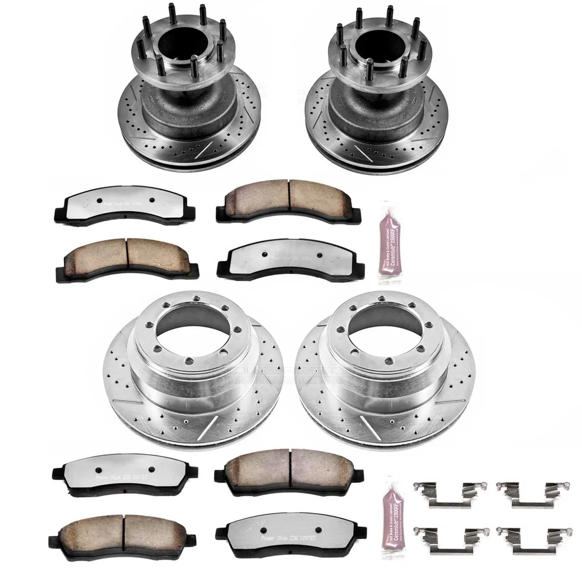 Z36 Truck/Tow Upgrade Kit: Drilled/Slotted Rotors; Carbon-Fiber Ceramic Pads W/Hardware product image