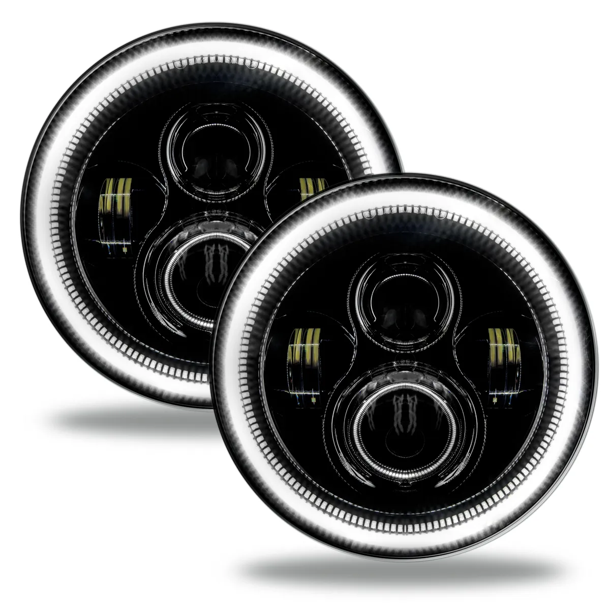 7" High Powered LED Headlights | DOT Certified Sealed Beam Replacement | Jeep Wrangler & Classic Cars product image