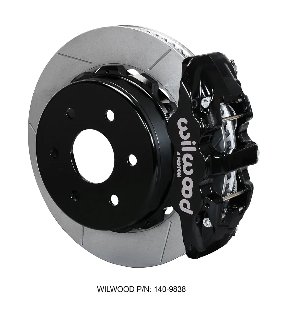 Wilwood AERO4 RearTruck Kit 14.25in Drill Red 1999-2010 GM 1500-SUV 2 Piston OE Caliper product image