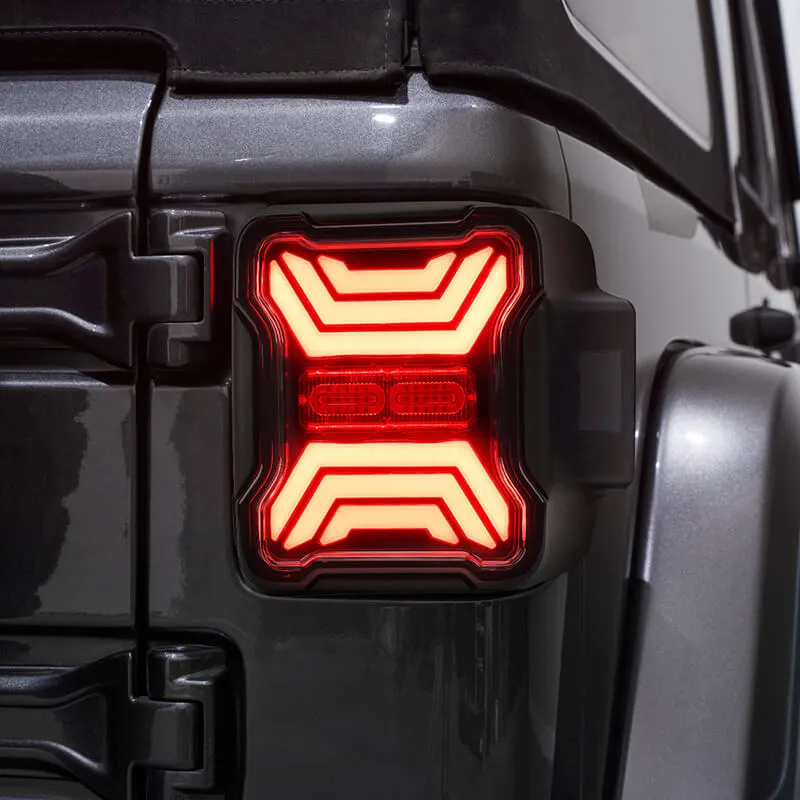 Smoked LED Tail Lights for Jeep Wrangler JL JLU 2018+ product image