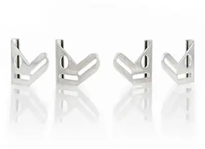 Be Cool Natural Finish Mounting Brackets for 13 Inch and 16 Inch Electric Fan Installation Set of 4 Be Cool Radiator