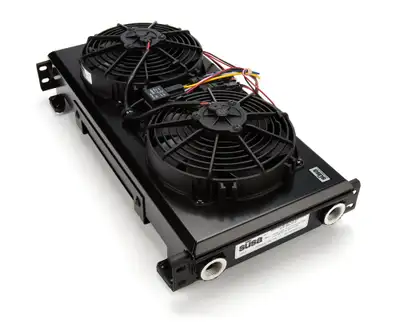 Setrab Series-3 Oil Cooler - 32-Row w/12-Volt Fan