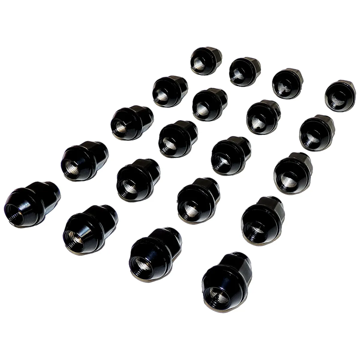 Lug Nut Kit 2007-2015 JK Wrangler; 1997-2006 TJ Wrangler; 1987-1995 YJ Wrangler; 2005-2010 WK Grand Cherokee; 2005-2010 WH (Europe) Grand Cherokee; 1999-2004 WJ Grand Cherokee; 2001-2004 WG (Europe) Grand Cherokee; 1993-1998 ZJ Grand Cherokee; 199 product image